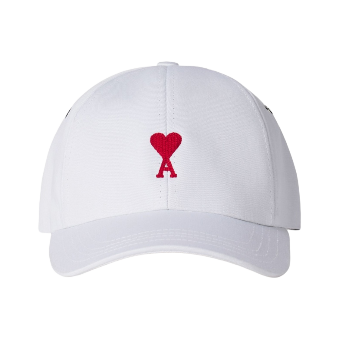 아미 스몰 하트 로고 베이스볼 캡 화이트(AMI de Coeur Baseball Cap White) - 1