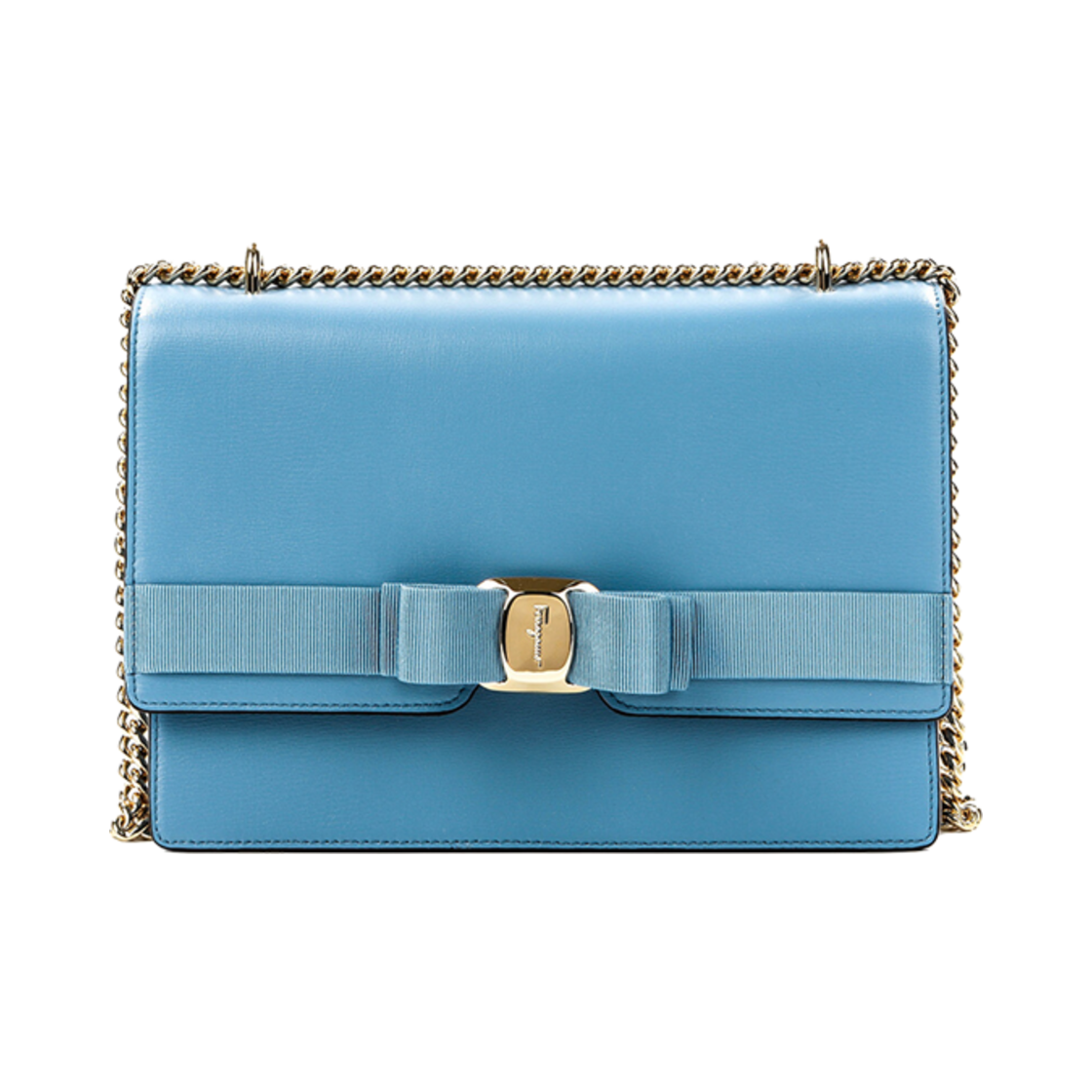 21I284-745055 Ferragamo Vara Bow Crossbody Bag Blue