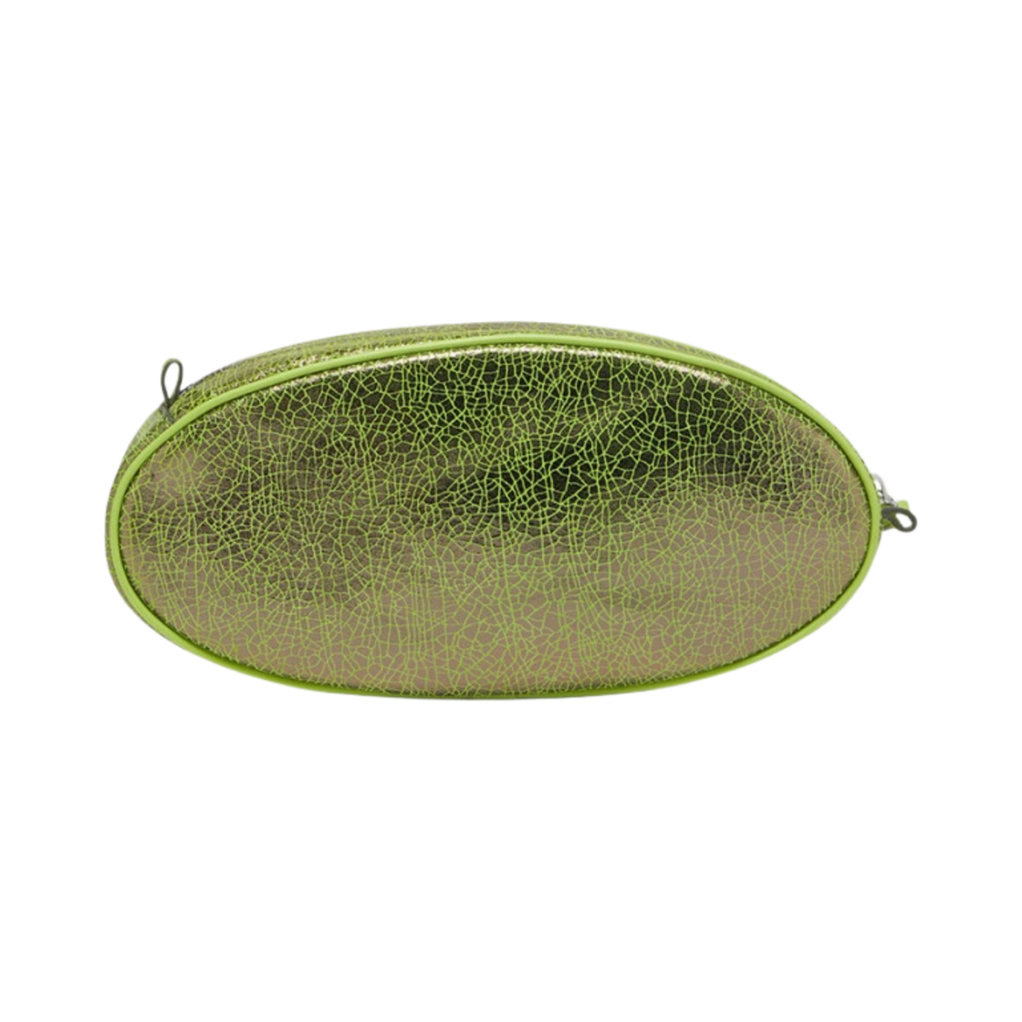 디젤 1DR 파우치 스몰 레더 크로스바디백 인 크랙 레더 그린(Diesel 1DR Pouch Crossbody Bag in Cracked Leather Green) - 2