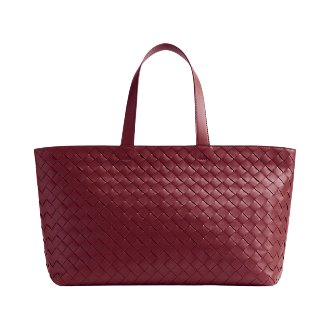 보테가 베네타 인트레치아토 토트백 보르도(Bottega Veneta Intrecciato Tote Bag Bordeaux) - 1