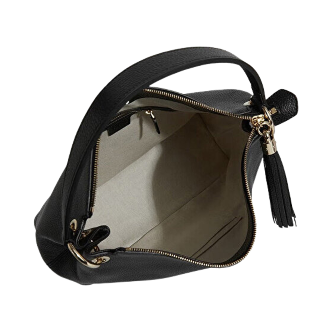 구찌 소호 태슬 레더 핸드백 호보백 블랙(Gucci Soho Tassle Leather Hobo Bag Black) - 3