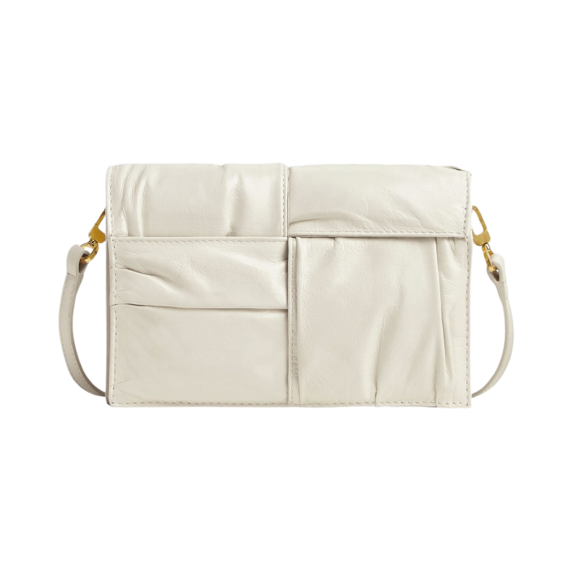 보테가 베네타 미니 카세트백 크로스바디백 화이트(Bottega Veneta Mini Cassette Crossbody Bag White) - 1