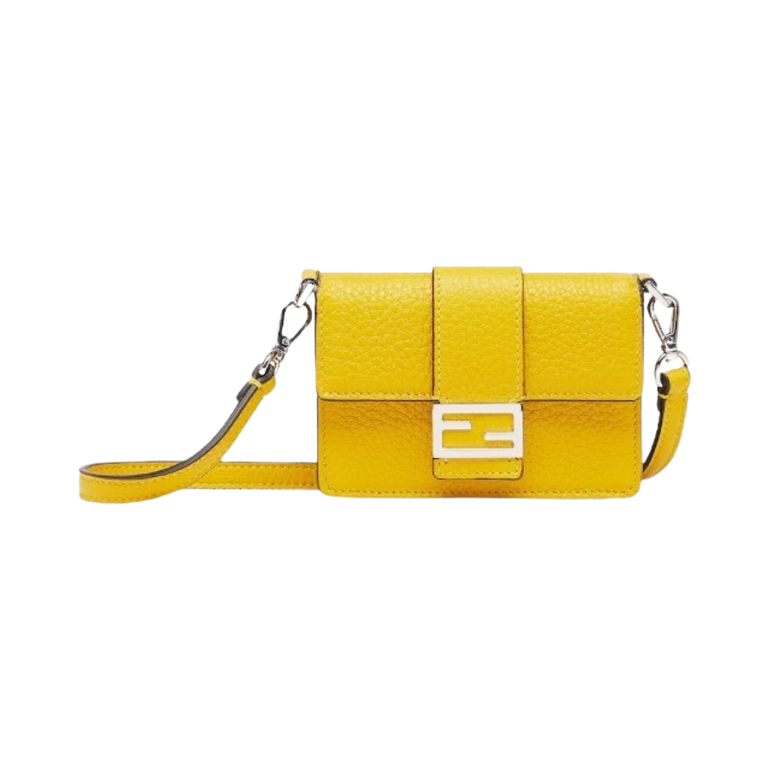 펜디 마이크로 플랫 바게트 레더백 옐로우(Fendi Micro Flat Baguette Leather Bag Yellow) - 1