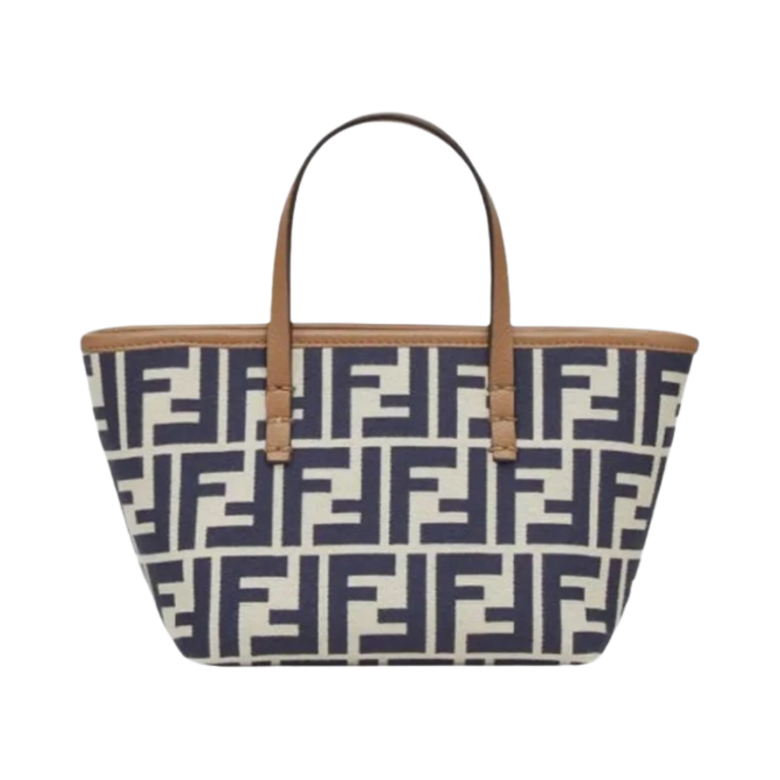 8BS096AOVJF1PIR Fendi Roll Mini FF Jacquard Mini Bag Blue