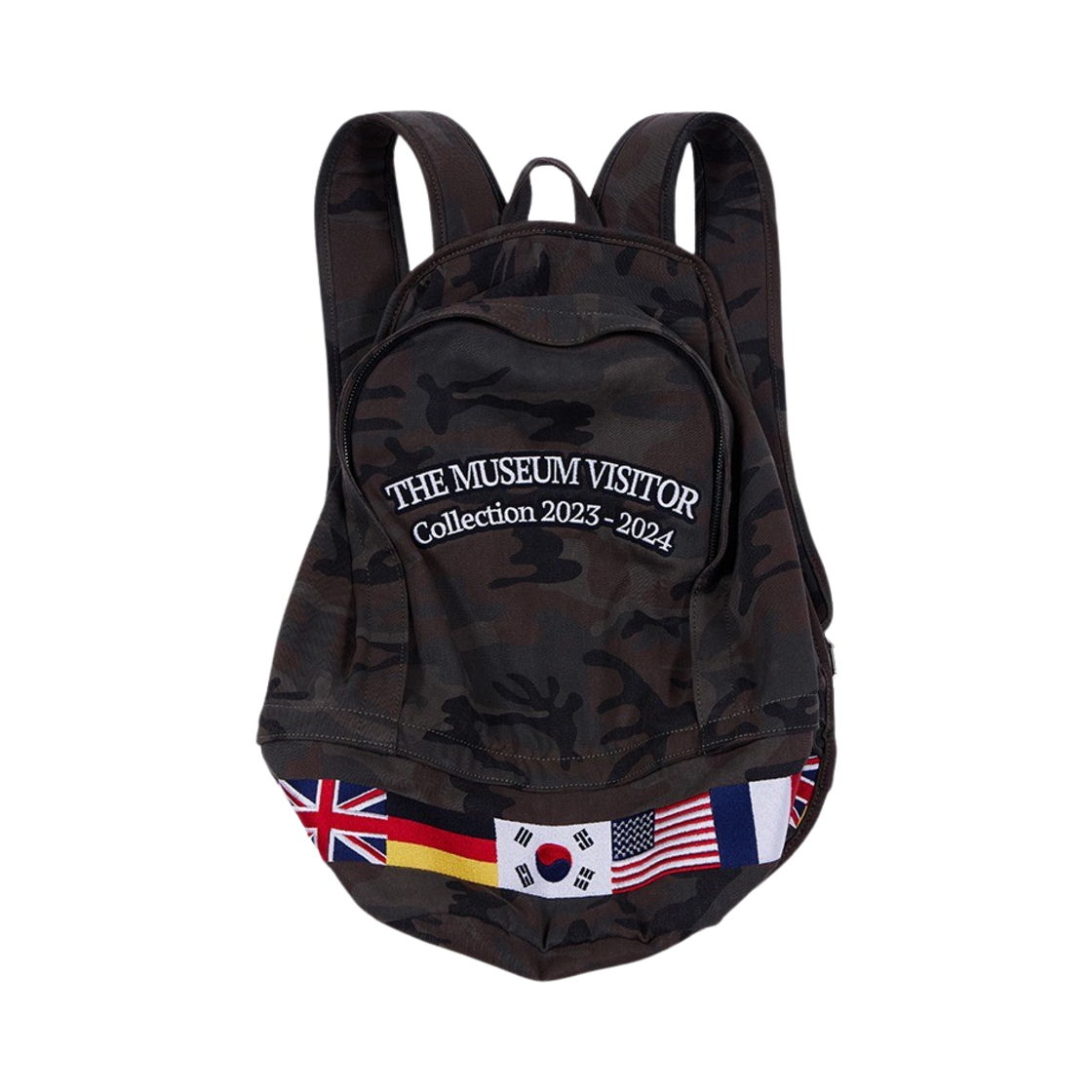 더뮤지엄비지터 플래그 스티치드 백팩