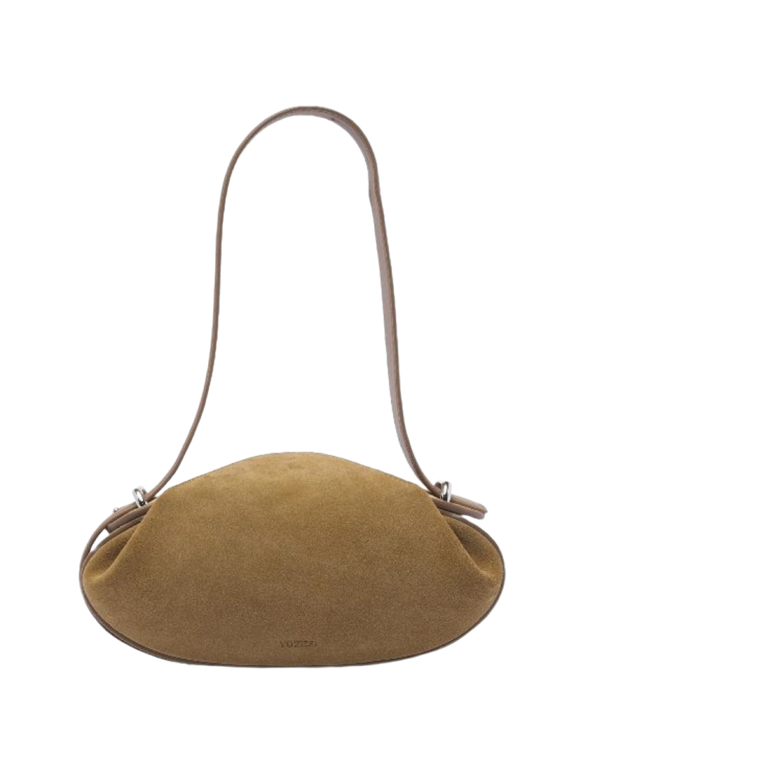 유제피 디너 롤 스웨이드 숄더백 카키(Yuzefi Dinner Roll Suede Shoulder Bag Khaki)
