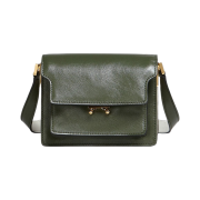 Marni Leather Soft Mini Trunk Bag Lime Stone Gazebo