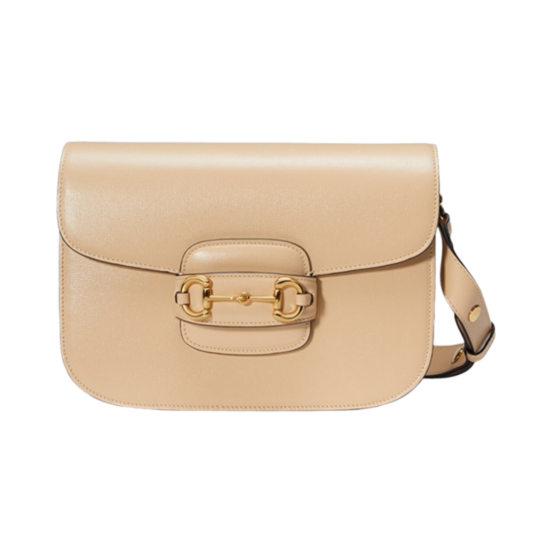 602204-1DB0G-9830 Gucci Horsebit 1955 Shoulder Bag Beige Leather