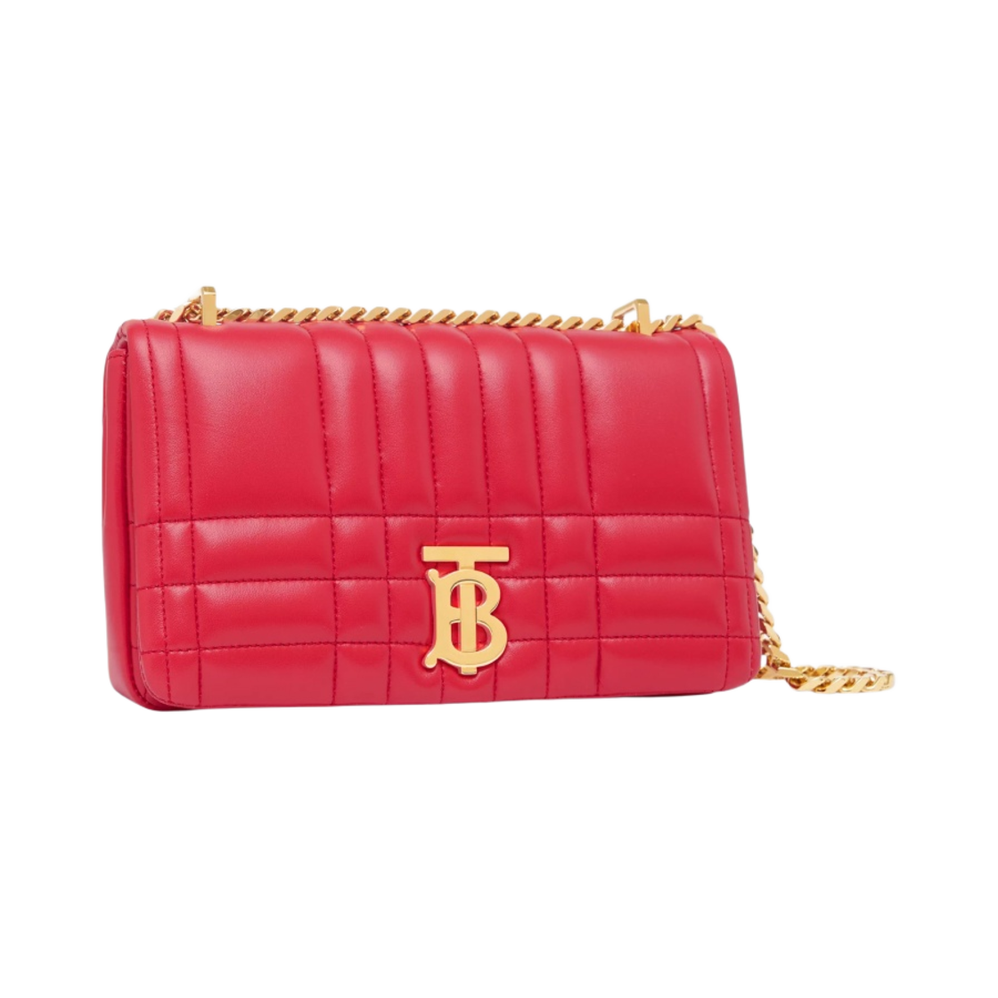 버버리 퀼팅 램스킨 스몰 롤라 백 브라이트 레드(Burberry Quilted Lambskin Small Lola Bag Bright Red) - 2