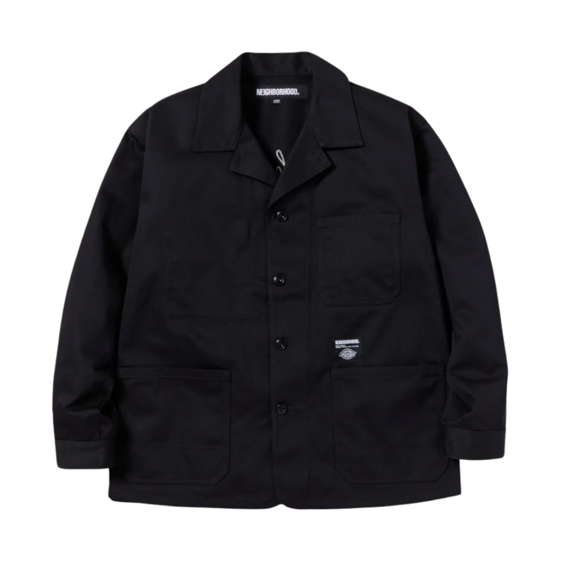 네이버후드 x 디키즈 커버롤 자켓 블랙(Neighborhood x Dickies Coverall Jacket Black) - 1