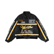 Kapital Chino AD Racing Drizzler Jacket Black
