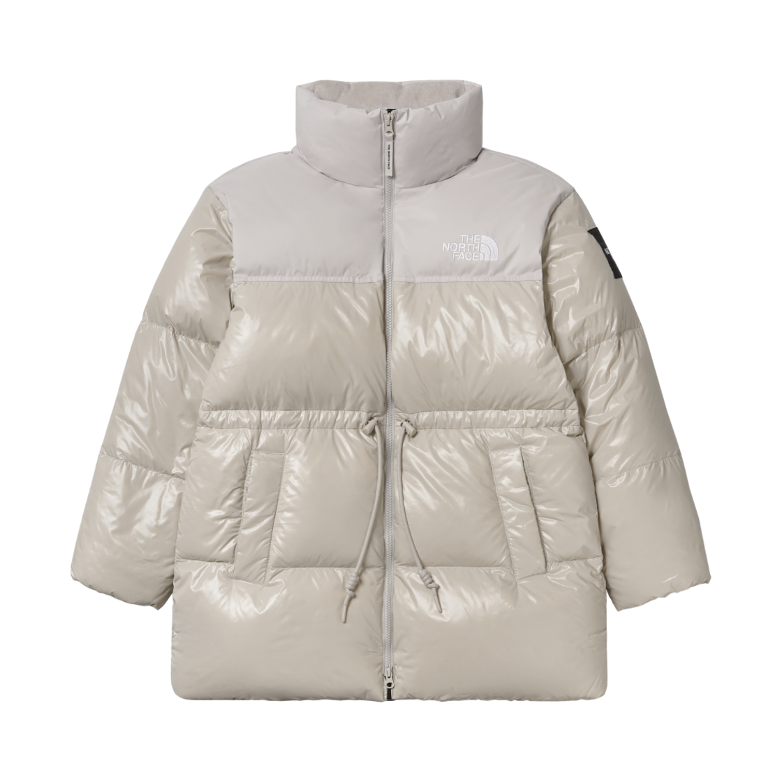 NJ1DQ87K (W) The North Face Novelty Nuptse RDS Down Parka White Sand
