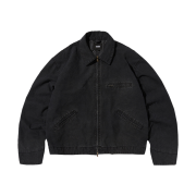 Suade Washed Work Jacket Black