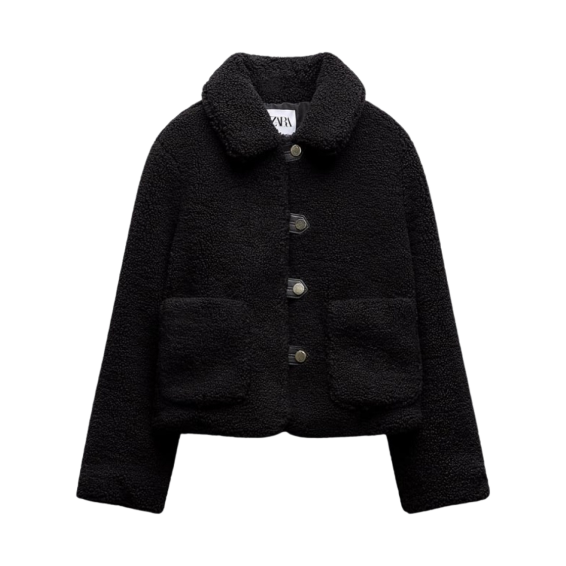 (W) 자라 플리스 자켓 블랙((W) Zara Fleece Jacket Black) - 1