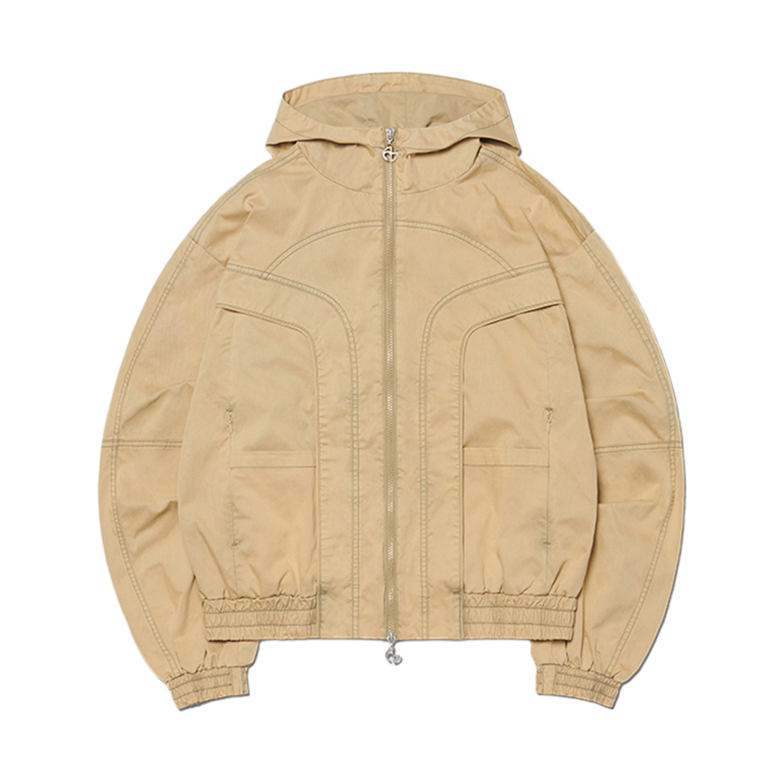 노매뉴얼 라이트 후디드 자켓 샌드