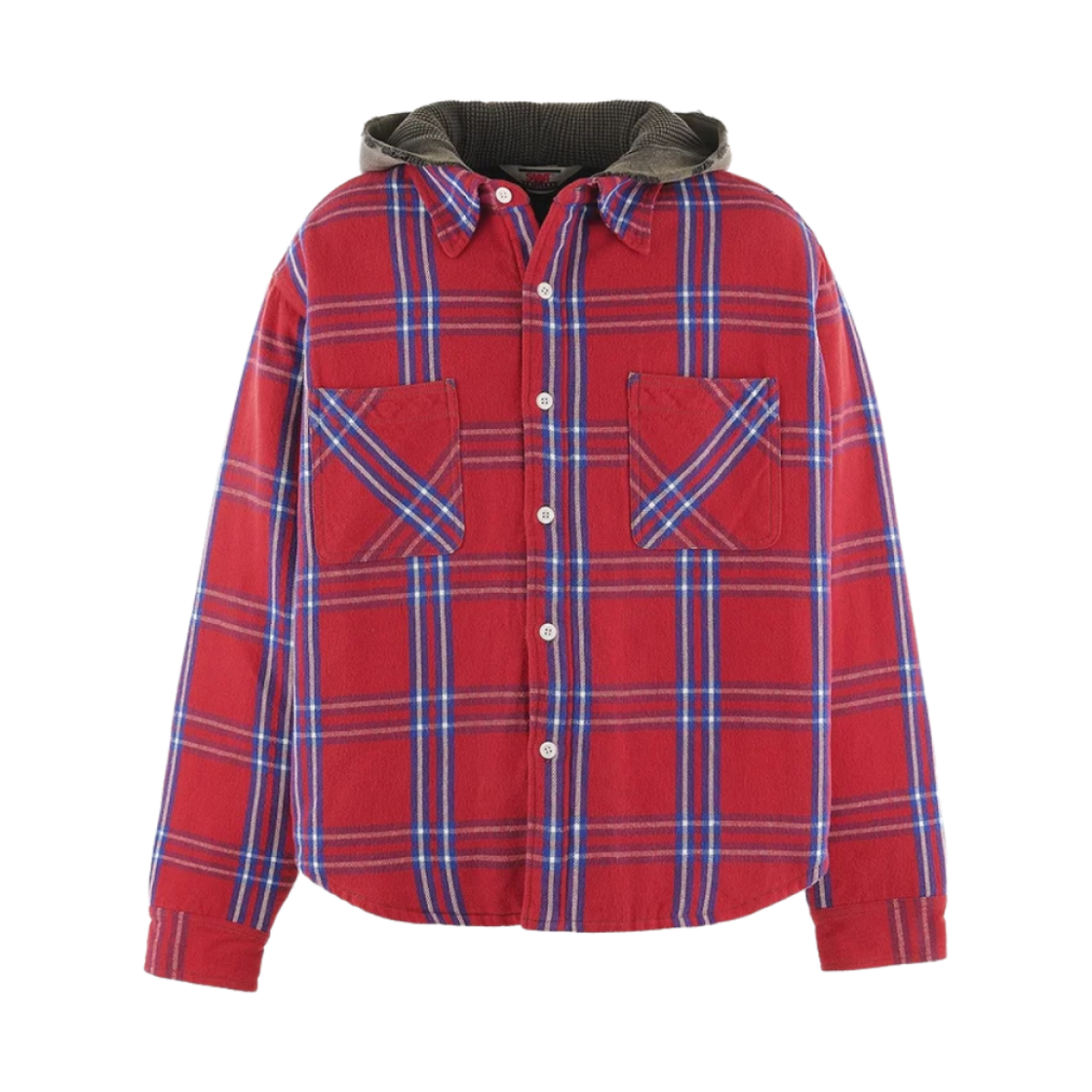 세인트 마이클 플란넬 QLT 셔츠 자켓 레드 블루 - 24AW(Saint Mxxxxxx Flannel QLT Shirt Jacket Red Blue - 24AW)