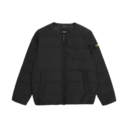 W) 내셔널 지오그래픽 레이만 숏 렝스 다운 점퍼 카본 블랙