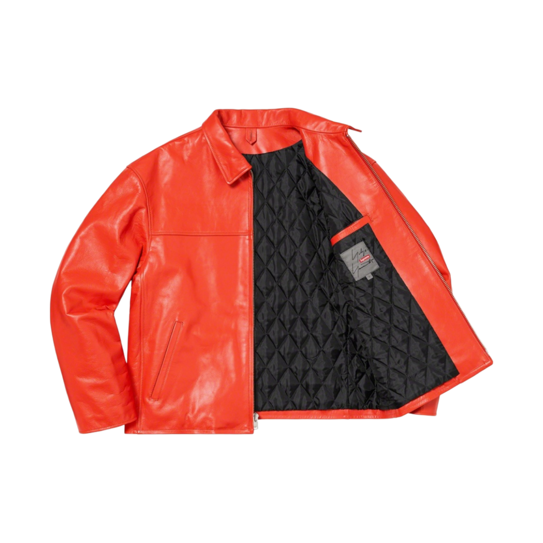 슈프림 x 요지 야마모토 레더 워크자켓 오렌지 - 20FW | Supreme | KREAM