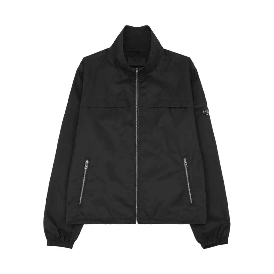 Prada Prada Triangle Logo Jacket Black · 48