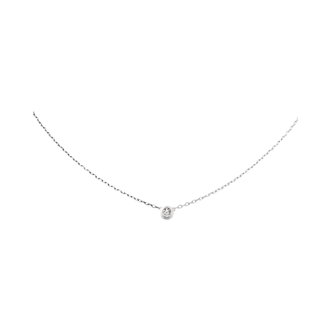 (W) 까르띠에 다무르 네클리스 라지 화이트 골드 다이아몬드((W) Cartier D'Amour Necklace Large White Gold Diamond)