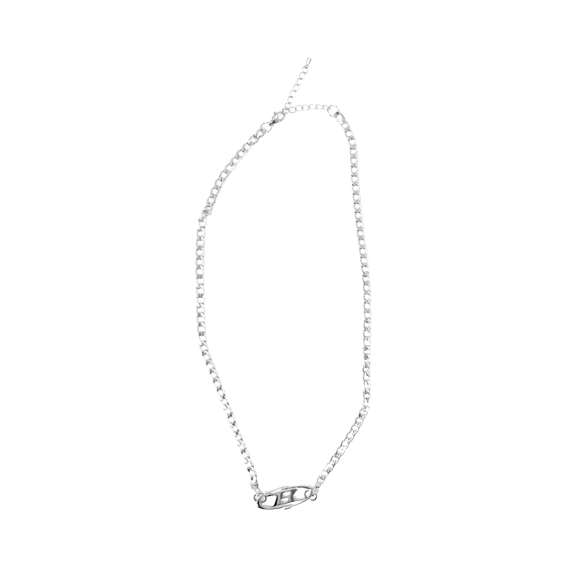 본투윈 서지컬 B 로고 넥클리스 실버(BORN TO WIN Surgical B Logo Necklace Silver)