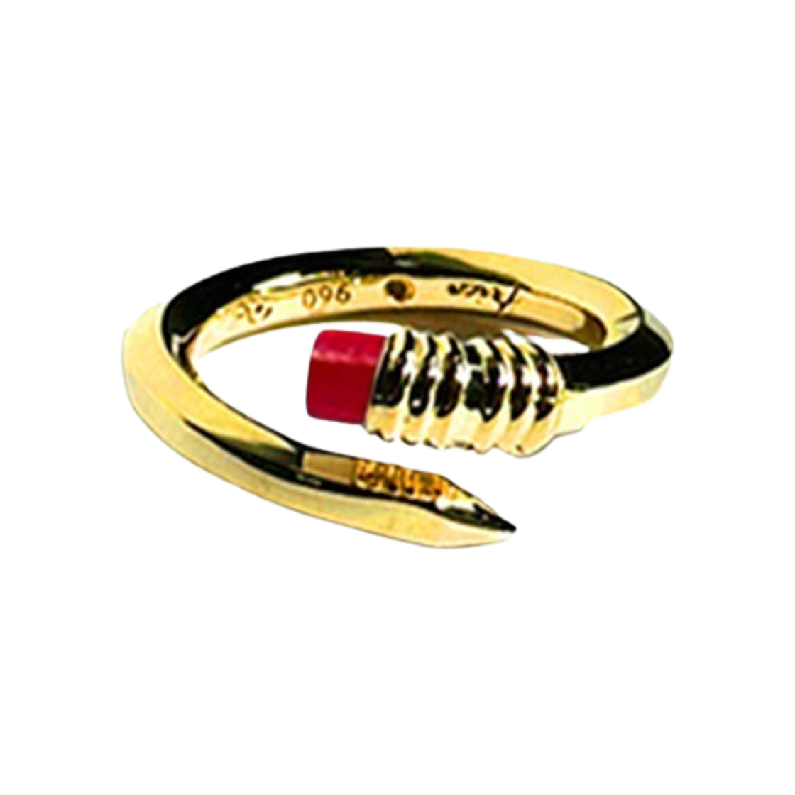 프리카 라이닝 링 실버 2 코랄