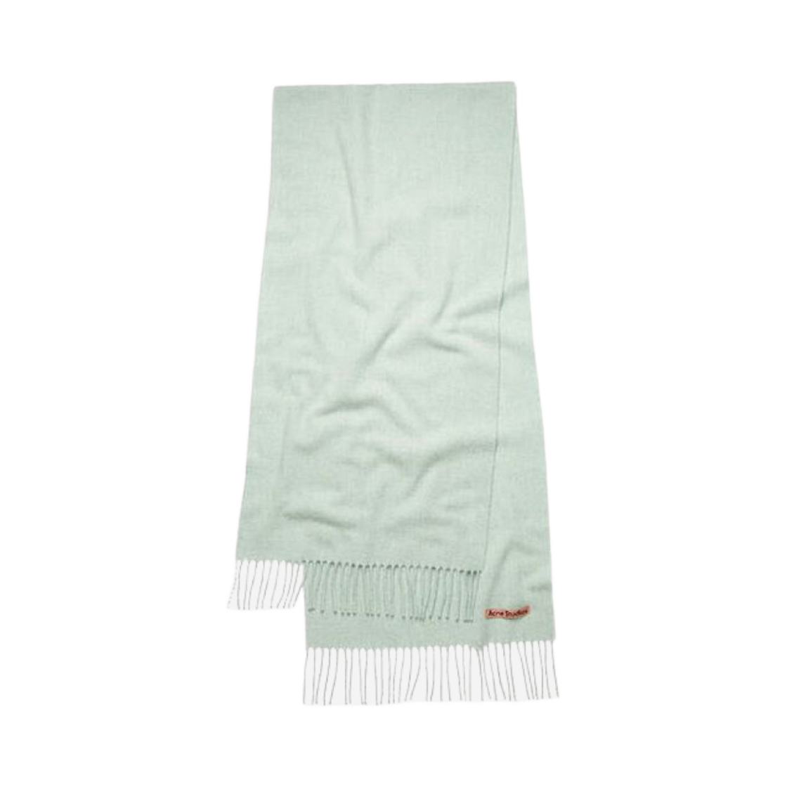 CA0086-CN8 Acne Studios Canada Narrow New Wool Muffler Mint Green Melange