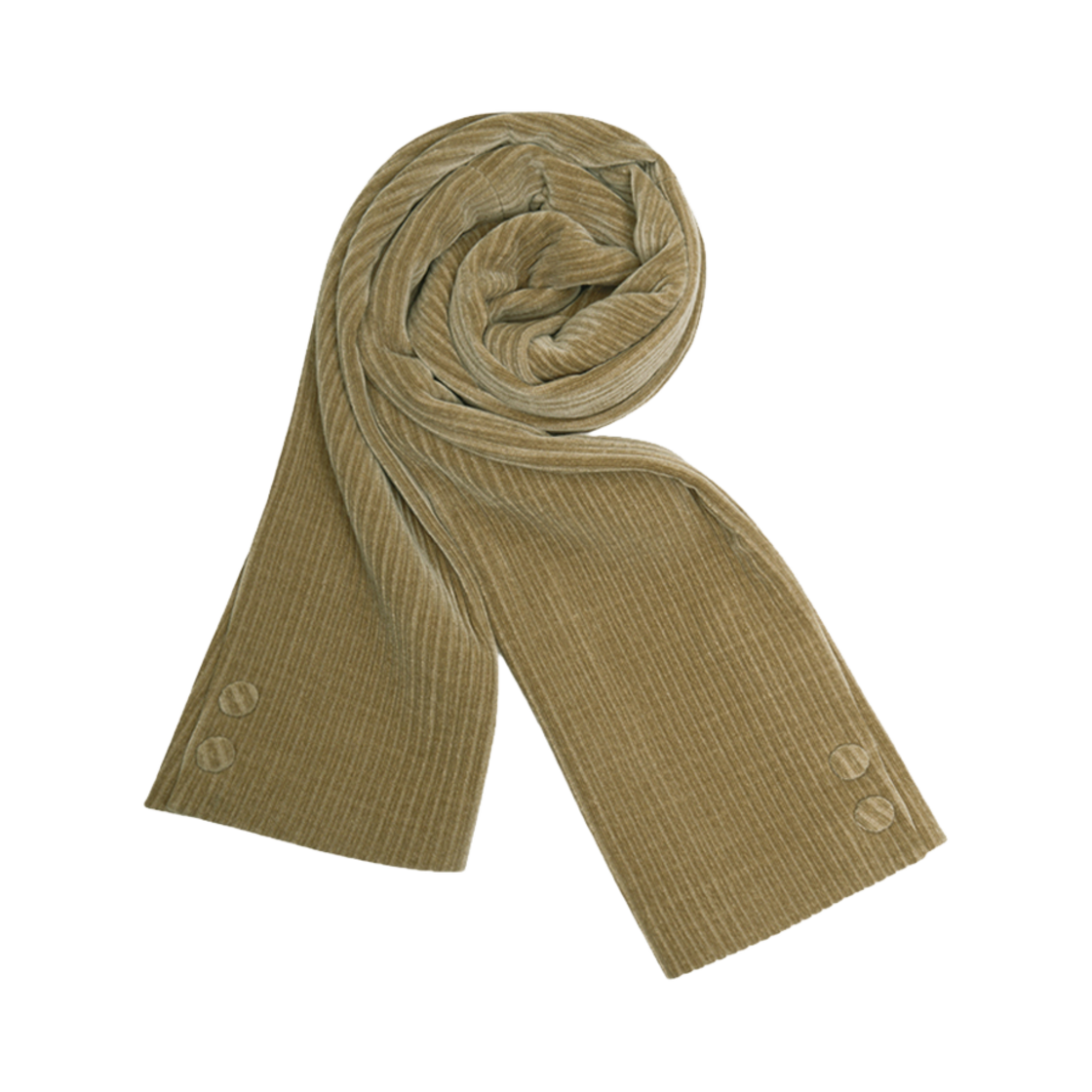 Pst24w2 STU Corduroy Sleeve Muffler Beige