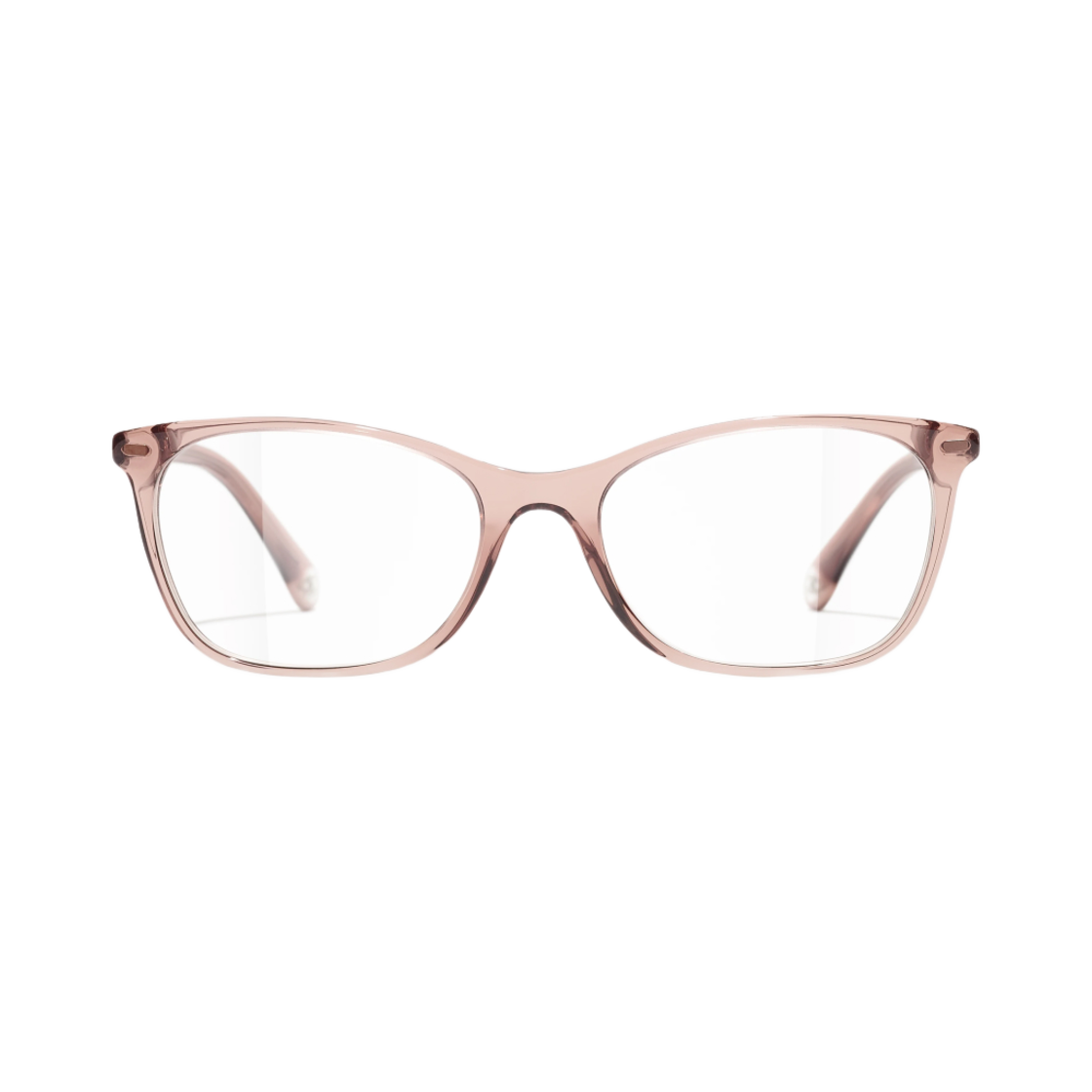 샤넬 스퀘어 프레임 아세테이트 & 투명한 브라운(Chanel Rectangle Eyeglasses Acetate & Transparent Brown) - 1