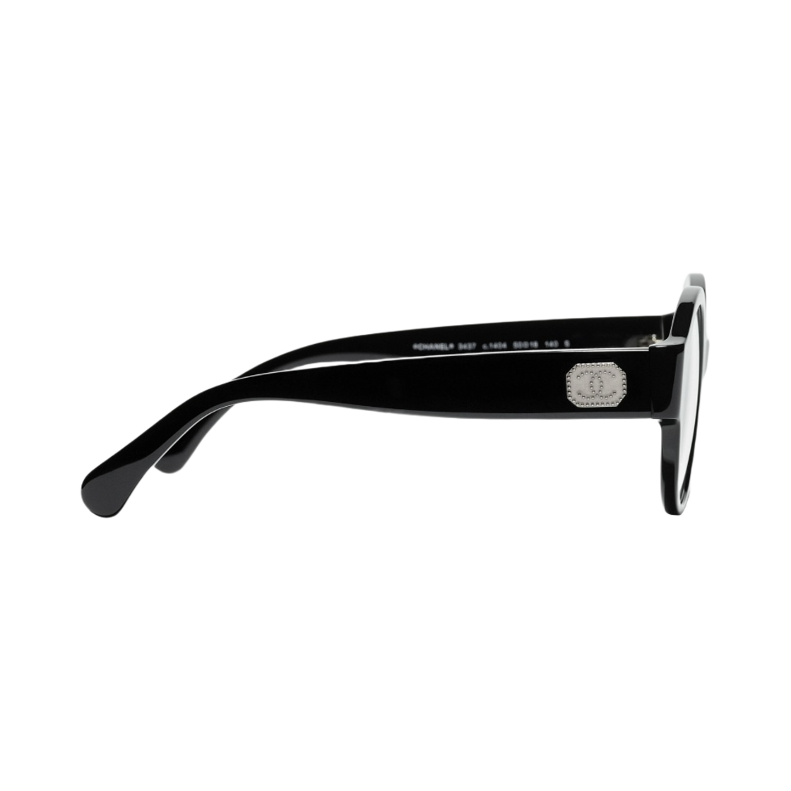 샤넬 프레임 아세테이트 & 블랙(Chanel Round Eyeglasses Acetate & Black) - 3