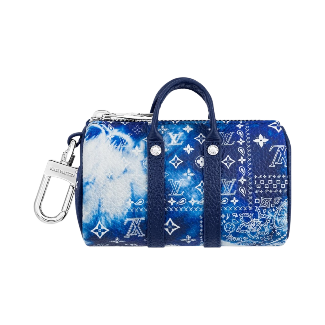 루이비통 모노그램 반다나 미니 키폴 파우치 블루(Louis Vuitton Monogram Bandana Mini Keepall Pouch Blue) - 1