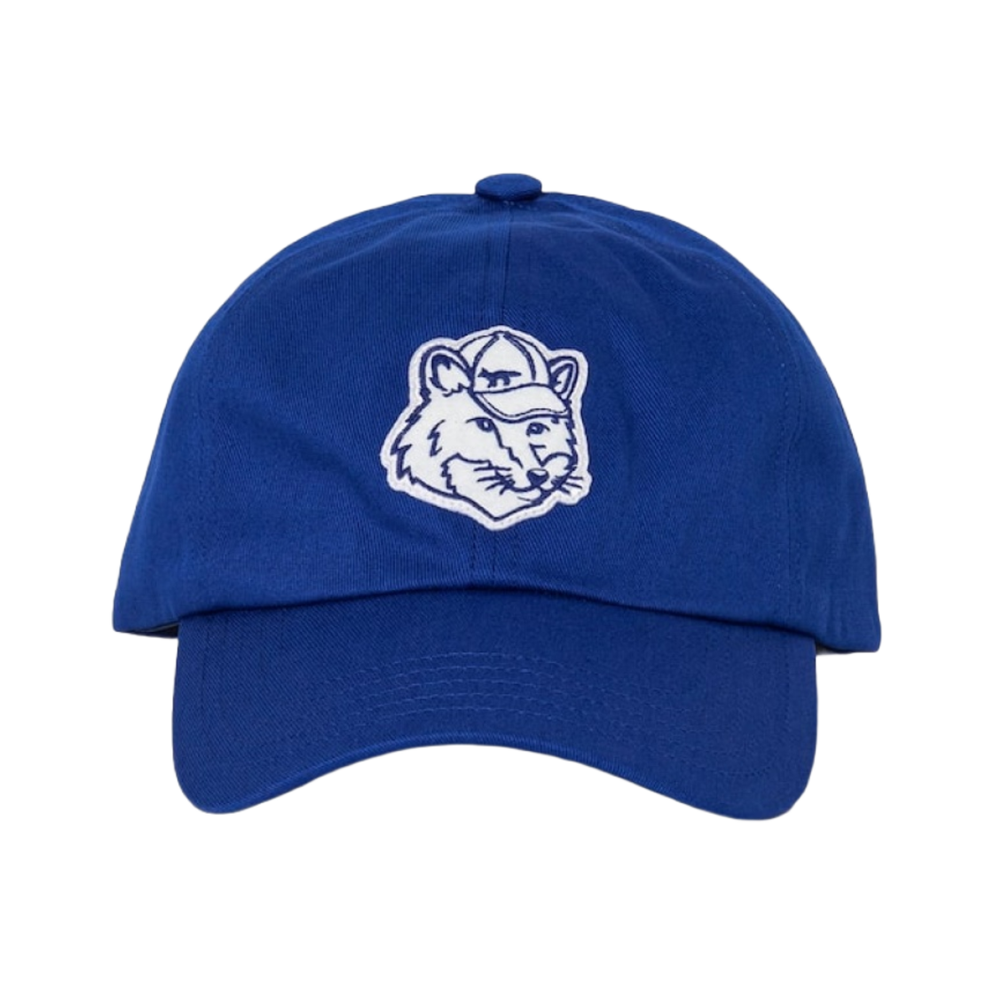 메종 키츠네 폭스 헤드 패치 6P 캡 코발트 블루 - 한국 한정(Maison Kitsune Fox Head Patch 6P Cap Cobalt Blue - Korea Exclusive) - 1