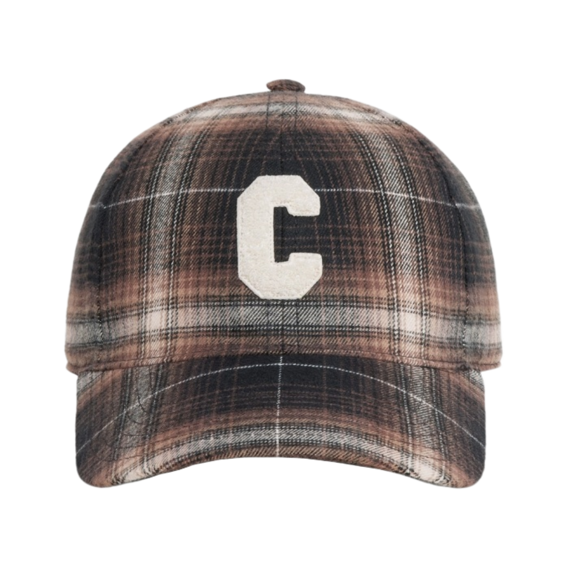 셀린느 코튼 이니셜 캡 체크 브라운(Celine Initial Cap in Checked Cotton Brown) - 1