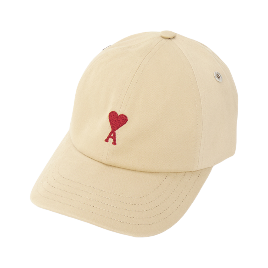 UCP116-AW0041-725 AMI de Coeur Cotton Embroidery Cap Ginger