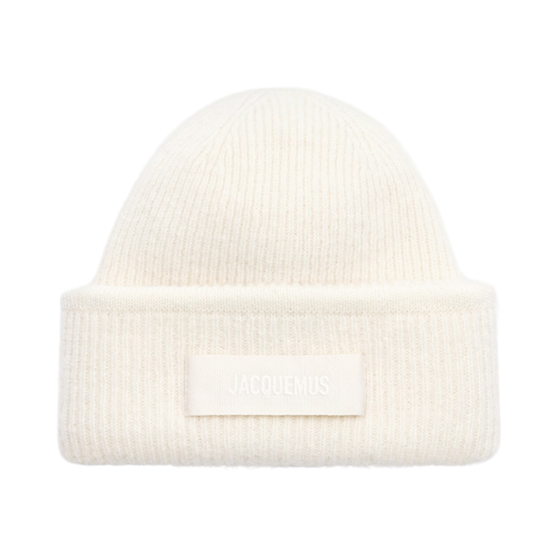 246AC666-5217-110 Jacquemus Grosgrain Beanie Off White