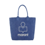 Isabel Marant Small Yenky Logo Tote Bag Blue