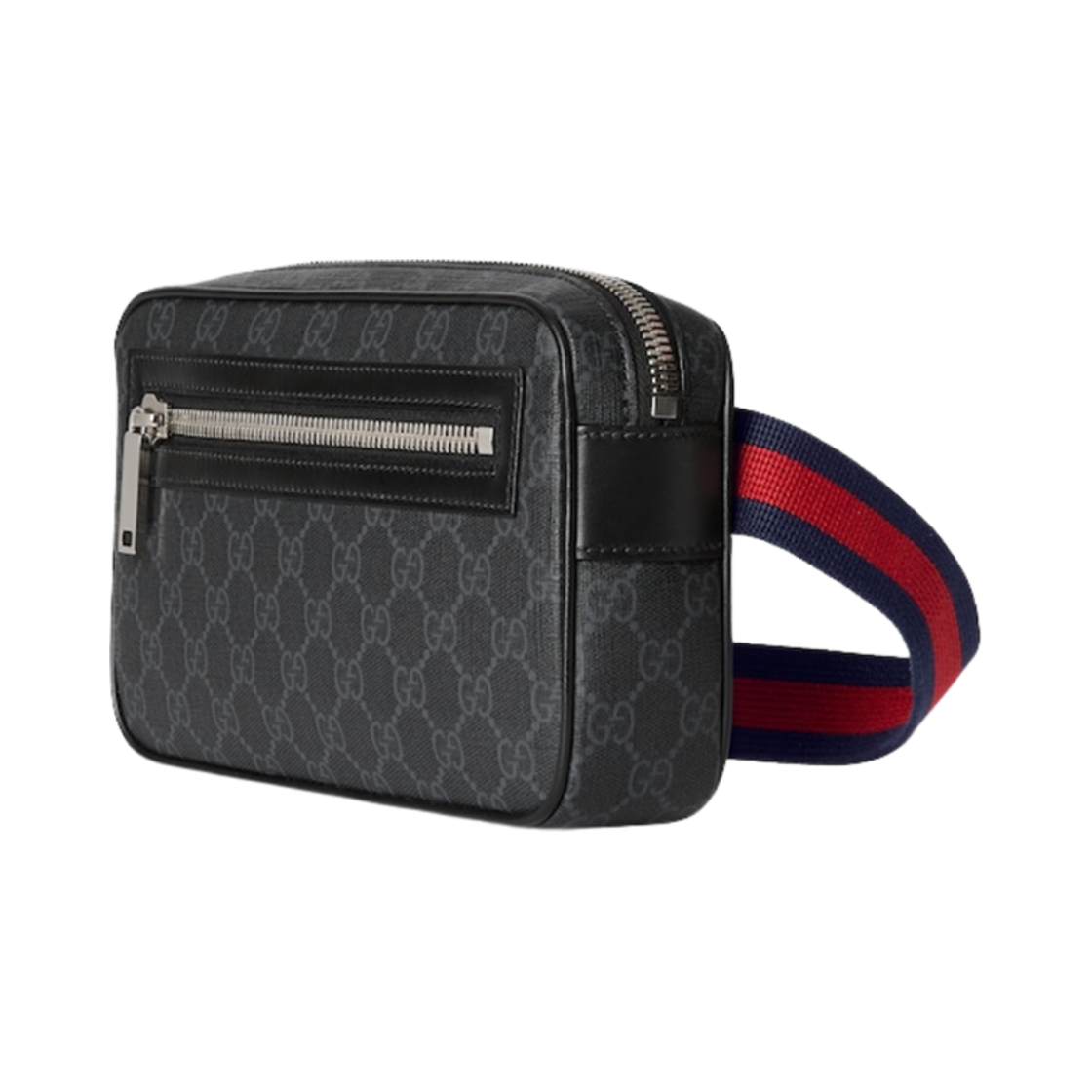 구찌 GG 벨트백 집 포켓 블랙(Gucci GG Belt Bag with Zip Pocket Black) - 2