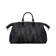 Dior Weekender 40 Bag Maxi Oblique Jacquard Black
