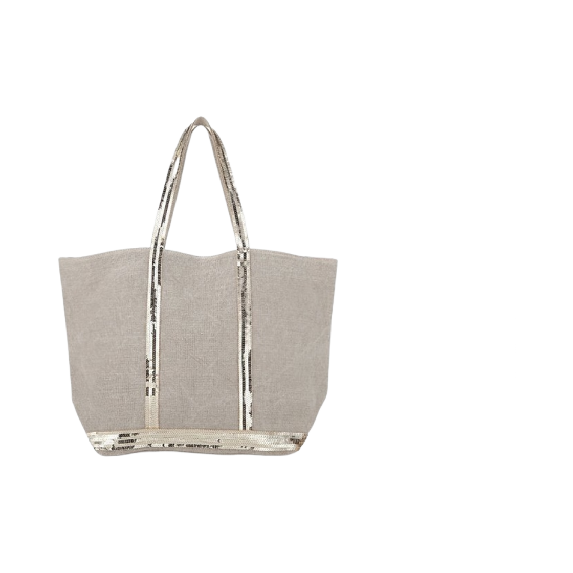 0PVE31-V40315-018 Vanessa Bruno Linen L Cabas Tote Sable