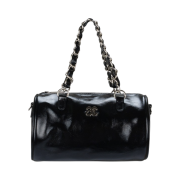 Anoetic Round Chain Bag Black