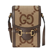 Gucci Jumbo GG Mini Bag Camel Ebony