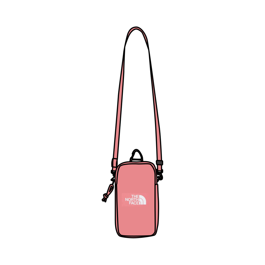 NN2PQ04L The North Face White Label Simple Mini Bag Candy Pink
