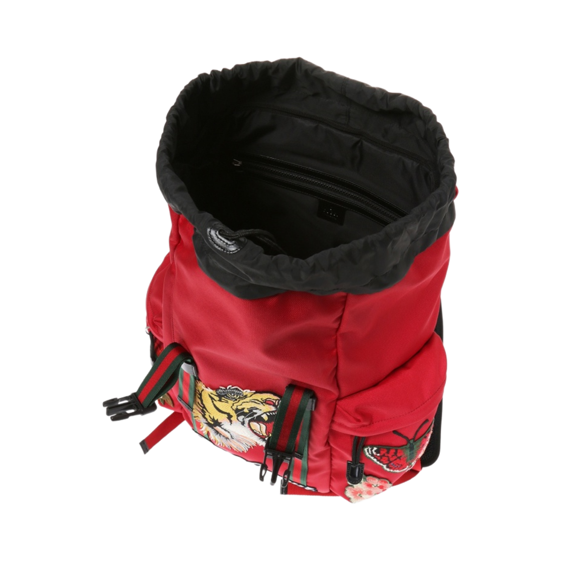 구찌 테크노 캔버스 호랑이 자수 백팩 레드(Gucci Techno Canvas Embroidered Tiger Red) - 4