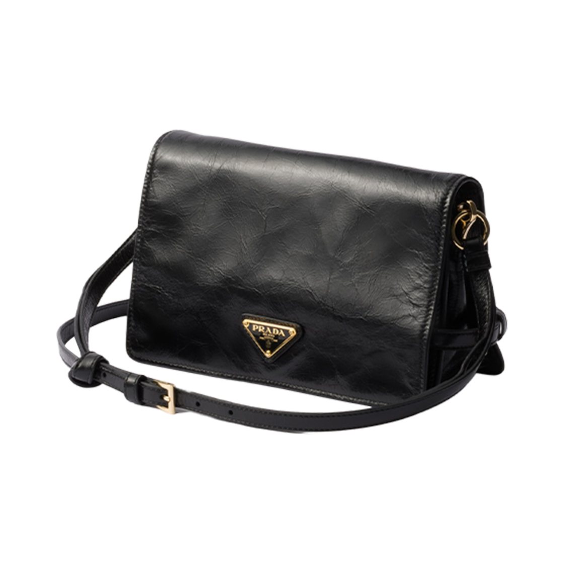 프라다 레더 숄더백 블랙(Prada Leather Shoulder Bag Black) - 2