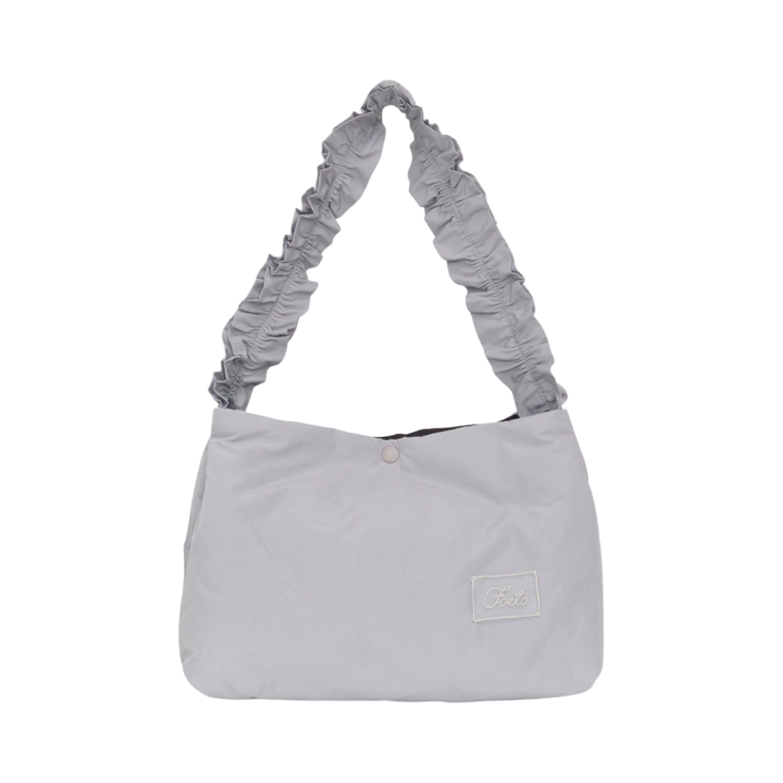 FOETO_270 FOETO Heart Oganza Padded Bag Purplegrey