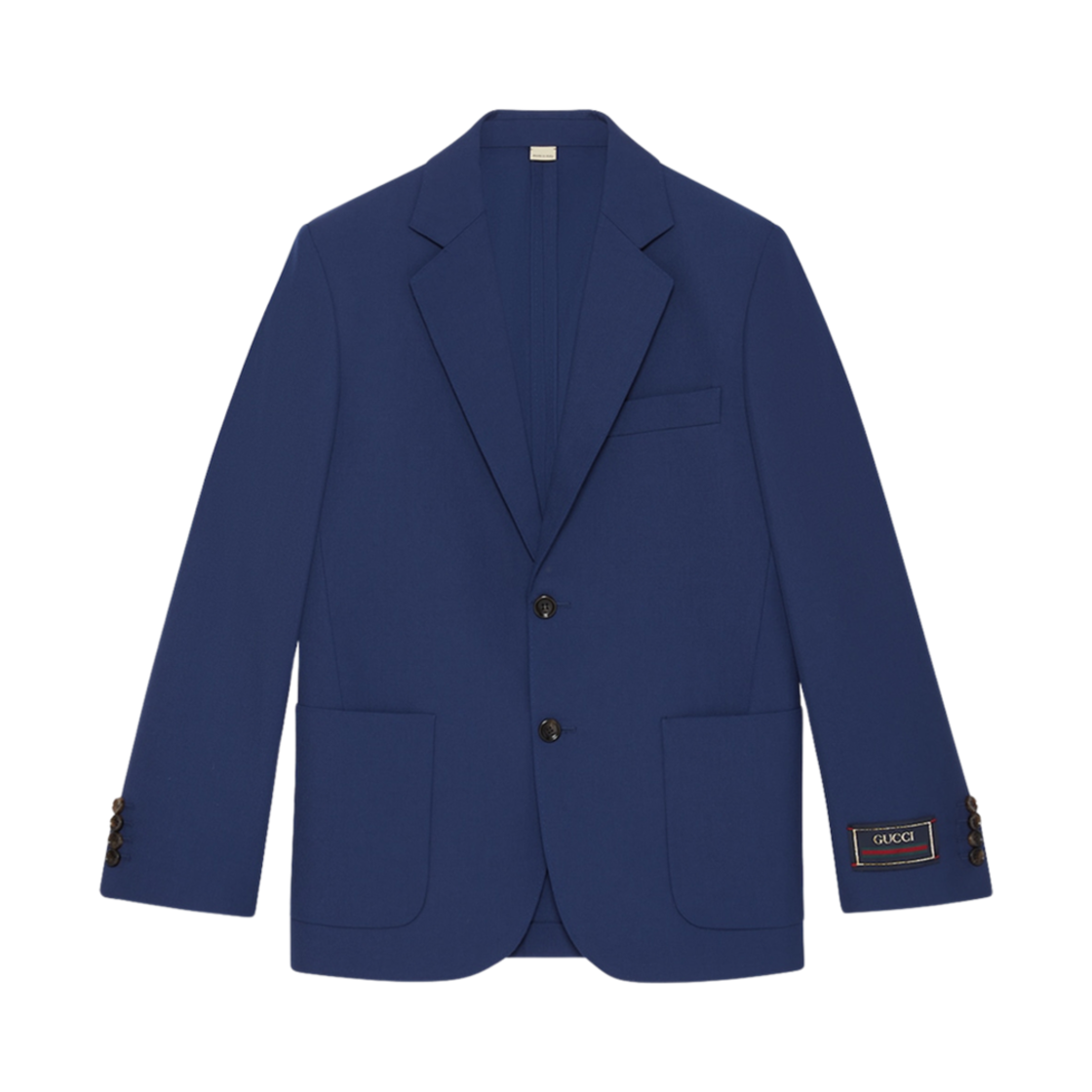 구찌 울 트윌 포멀 자켓 라벨 네이비(Gucci Wool Twill Formal Jacket with Label Navy) - 1