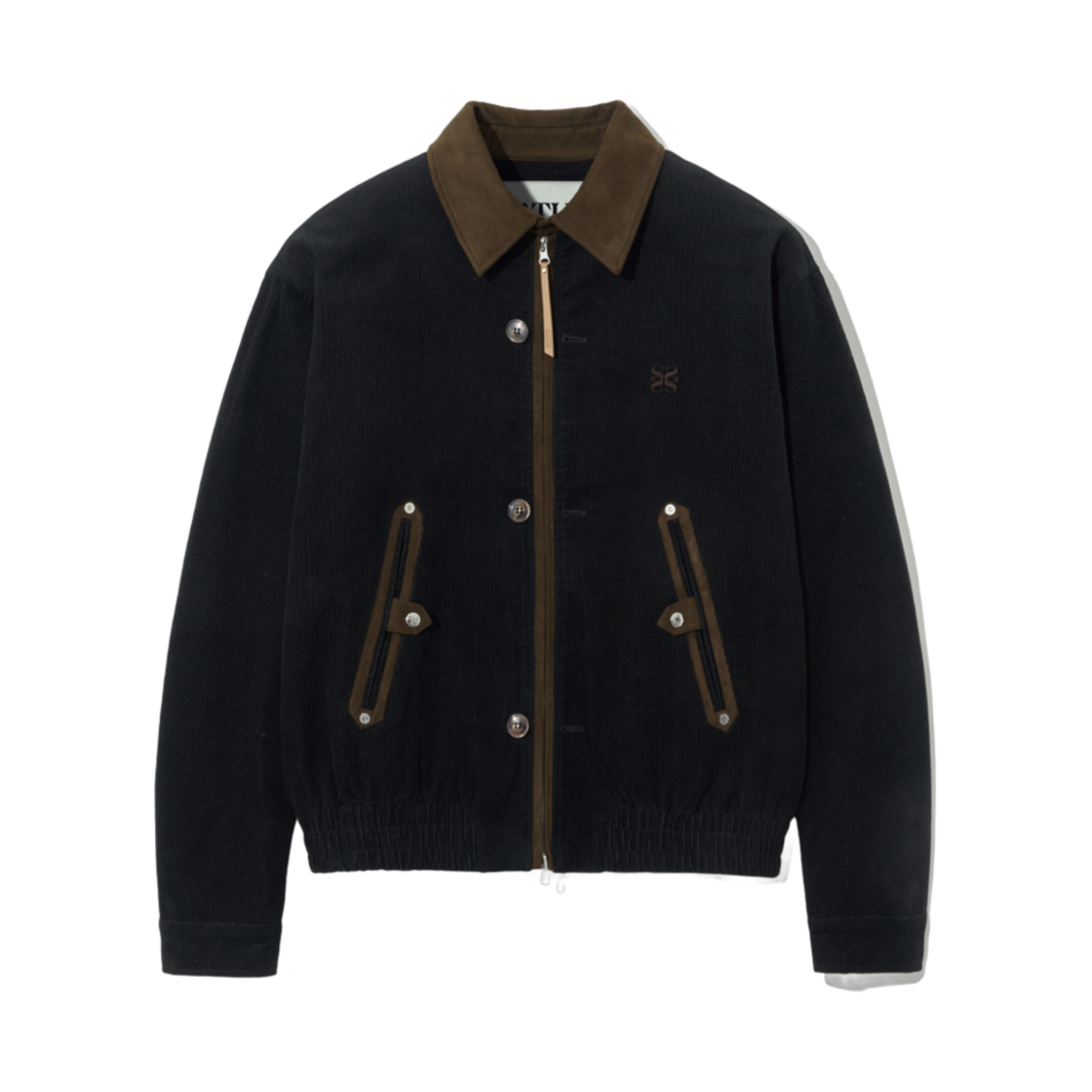 - Satur Teo Corduroy Chore Jacket Classic Black