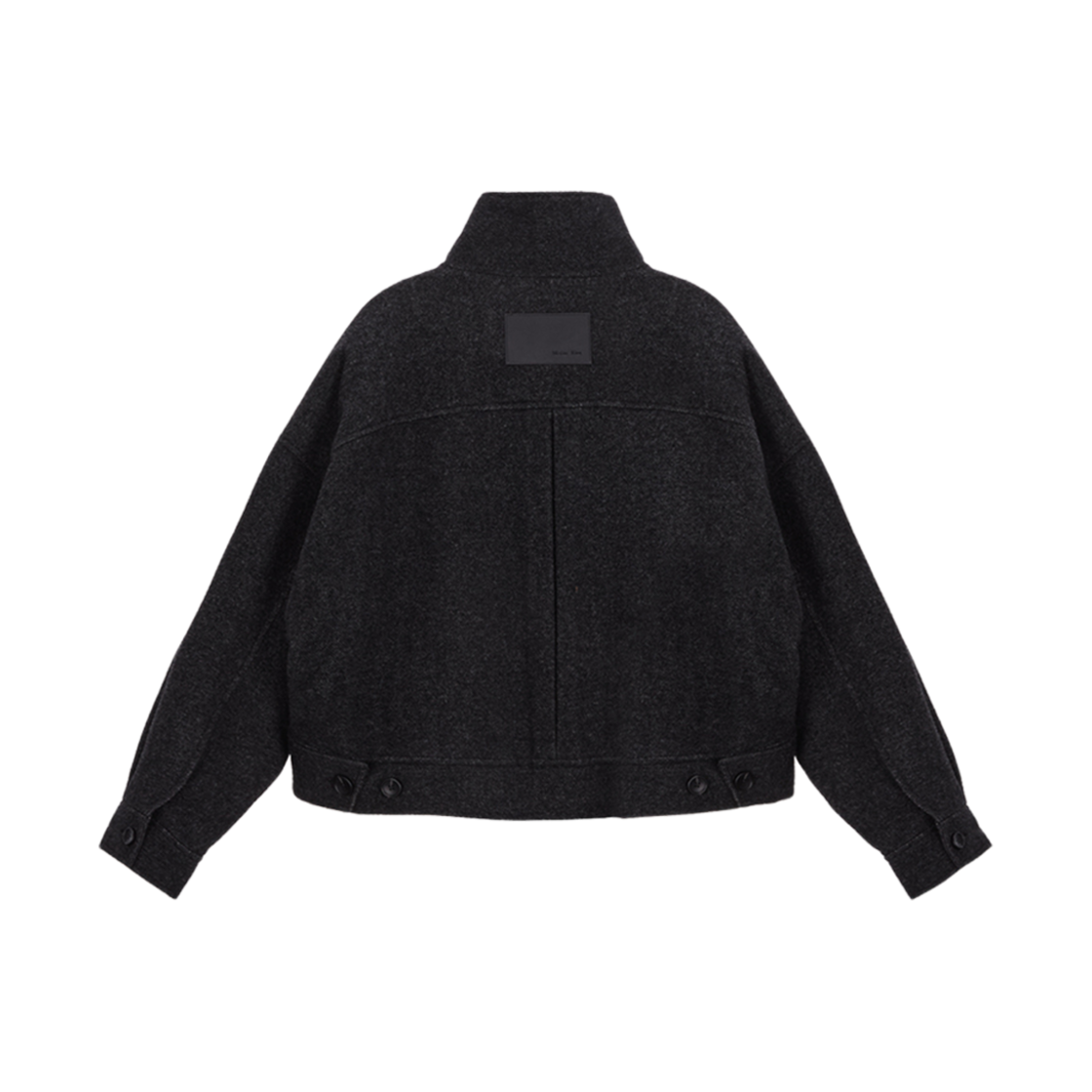 (W) 마뗑킴 하이 넥 숏 코트 블랙((W) Matin Kim High Neck Short Coat Black) - 2