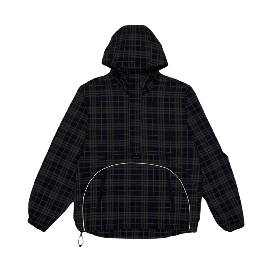 팔라스 디플렉터 1/2 집 자켓 네이비 체크 - 22FW(Palace Deflector 1/2 Zip Jacket Navy Check - 22FW) - 2