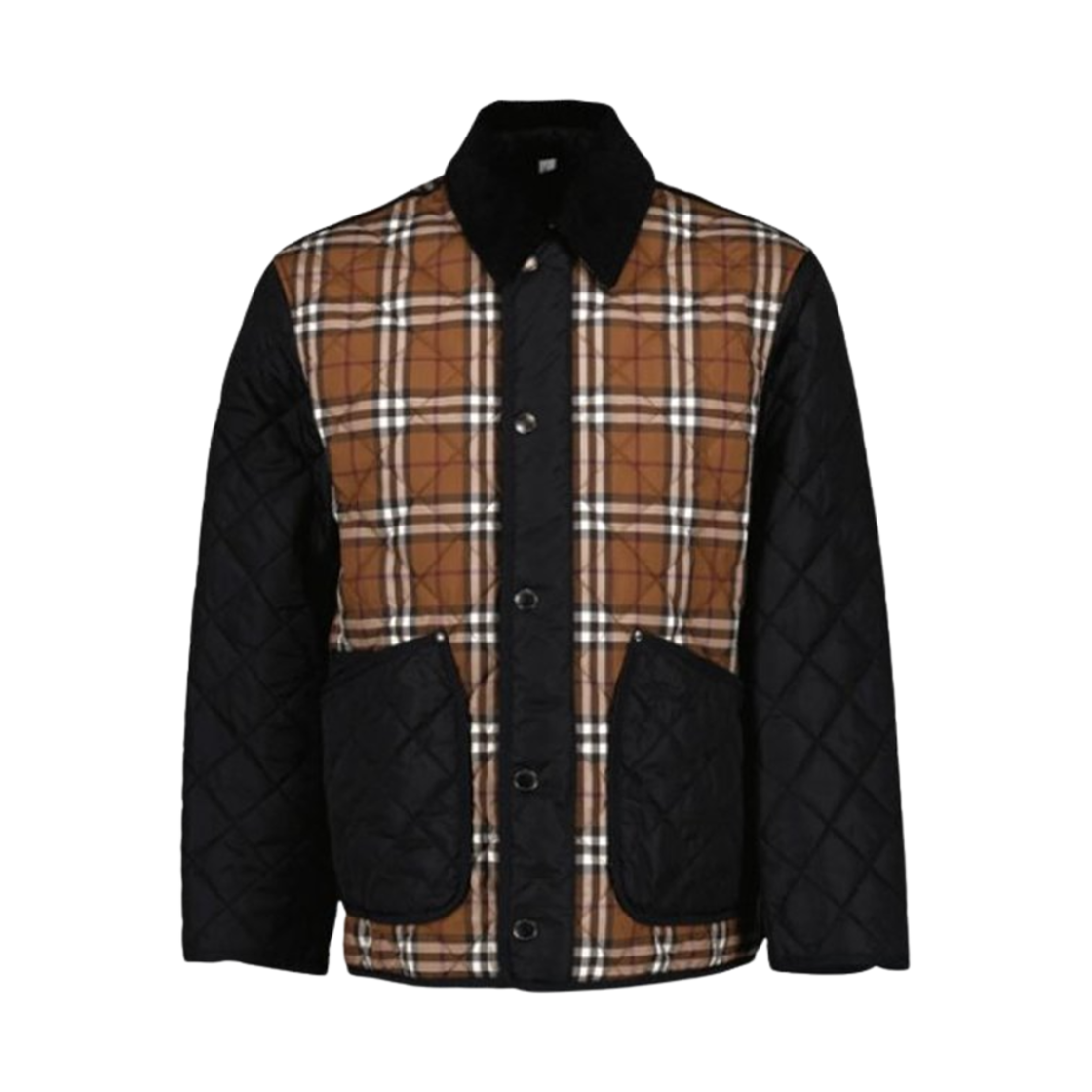 8070391 Burberry Vintage Check Quilted Jacket Dark Birch Brown